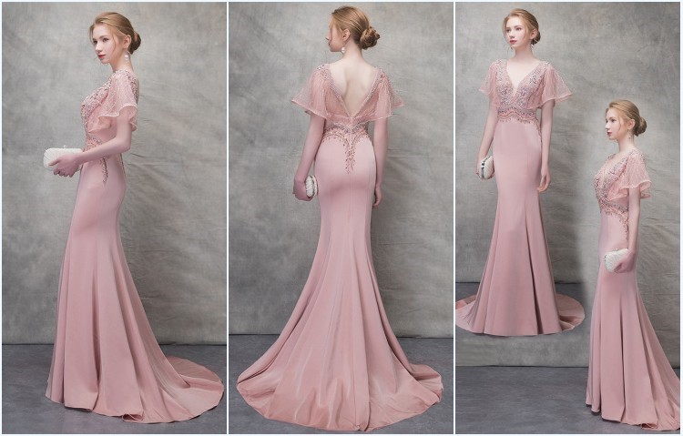 robe rose pâle